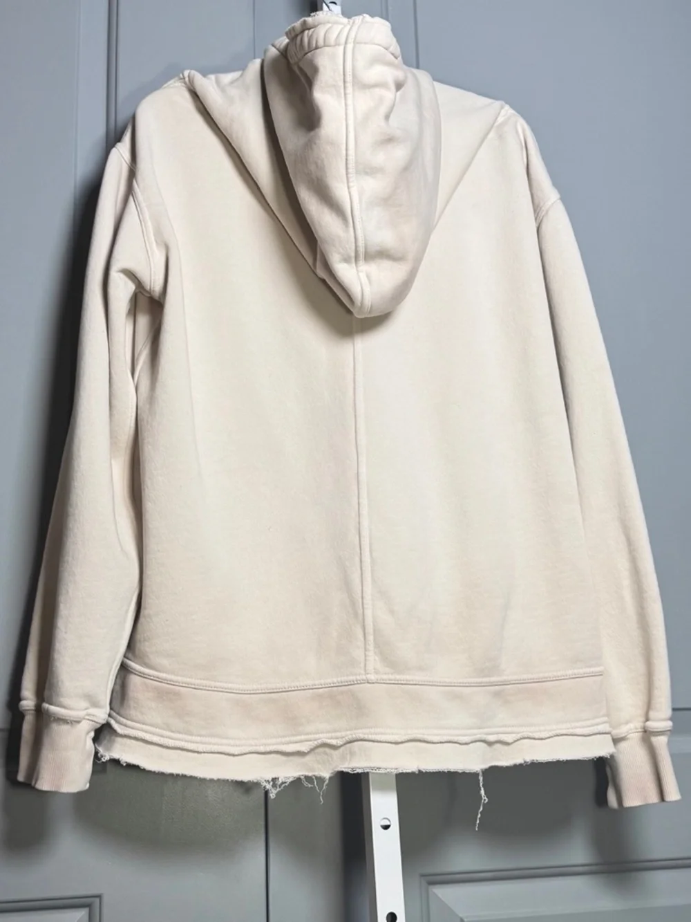 We the Free Beigey White Ombre Zuma Hoodie Sweater size L - Picture 5 of 5